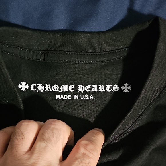 Chrome Hearts Black Tee with Red and White Design - Picture 11 of 16